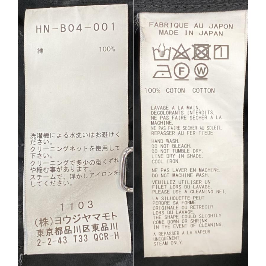 ヨウジヤマモトプールオム 長袖シャツワンピース HN-B04-001