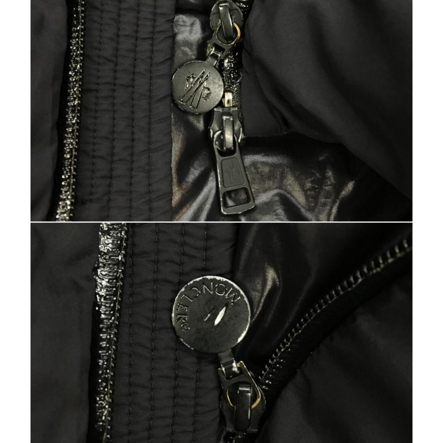 モンクレール ダウンジャケット ブラック フーディ メンズ SIZE 3