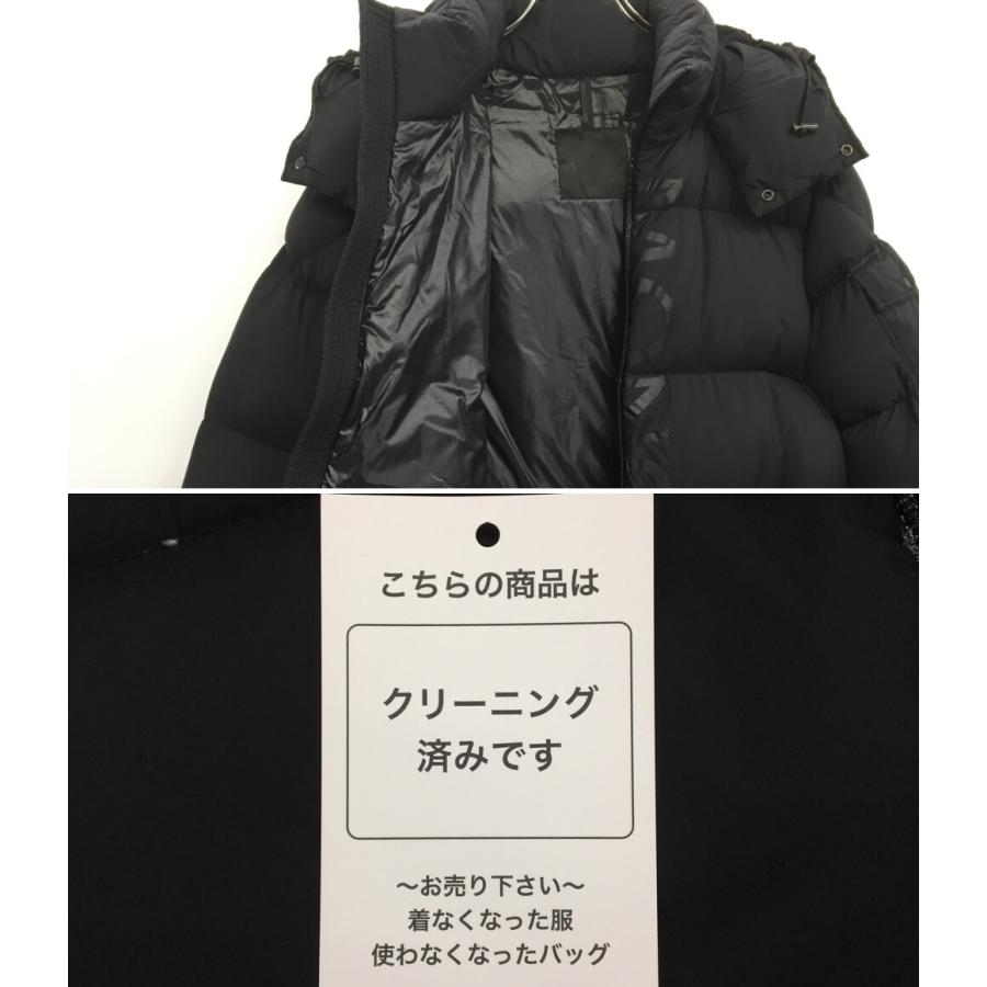 モンクレール ダウンジャケット ブラック フーディ メンズ SIZE 3