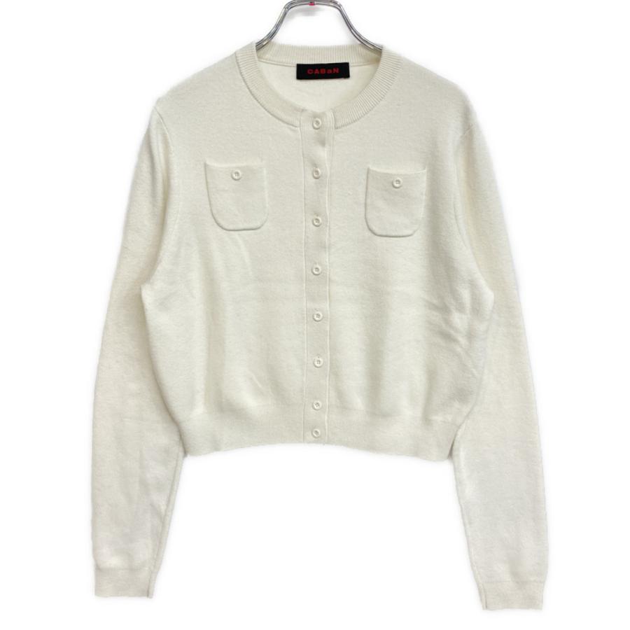 CABAN カーディガン ホワイトXSサイズ CABaN(キャバン) / コットン