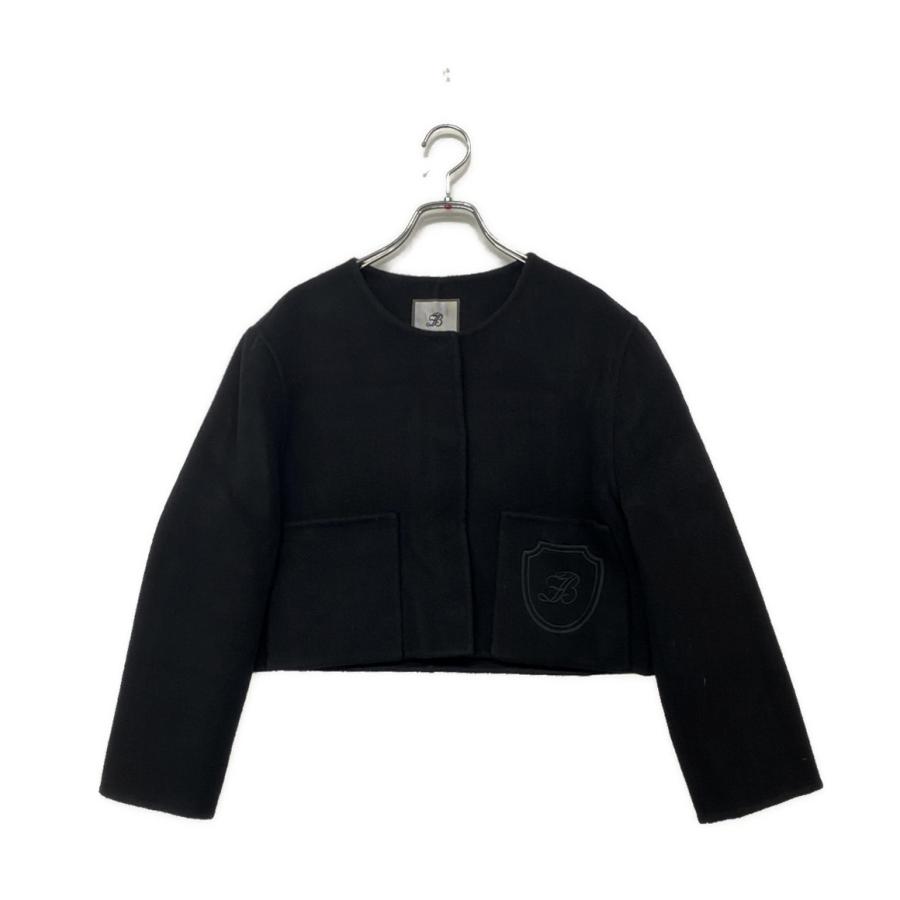 FOXEY BOTIQUE カシミヤショートジャケット 38サイズ フォクシー ジャケット カシミヤ ブラック ショート レディース