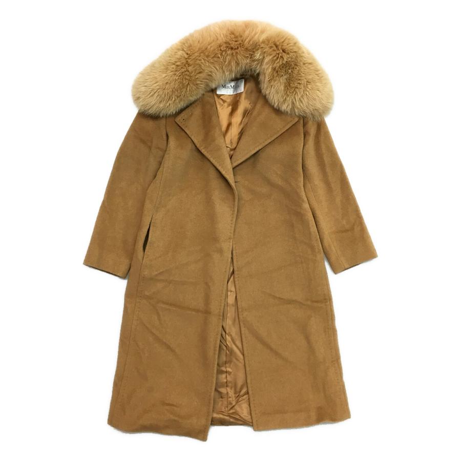 マックスマーラ ファーガウンコート キャメル レディース SIZE 40 MAX
