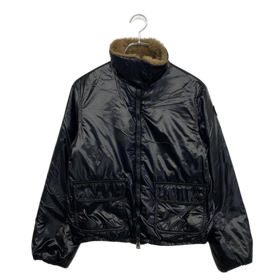 Moncler モンクレール リバーシブルライトダウンジャケット 黒X水玉