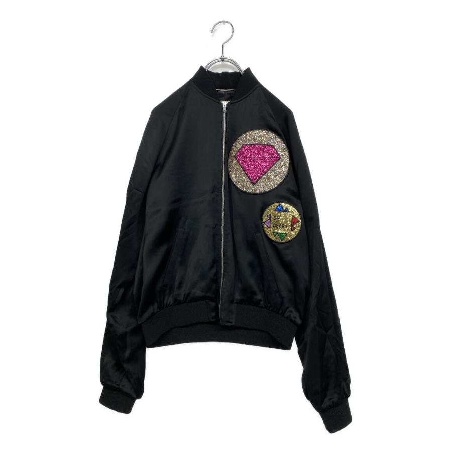 サンローラン グリッターワッペンブルゾン 455581 レディース SIZE 44