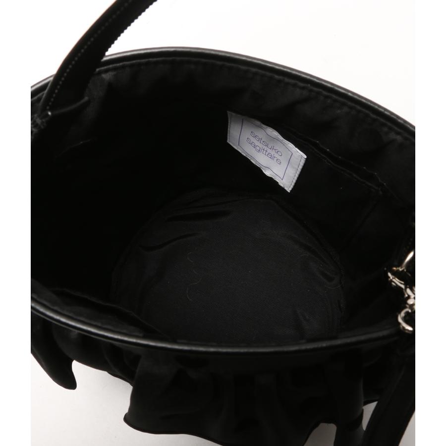 セツコサジテール 2way ハンドバッグ ブラック ドット レディース