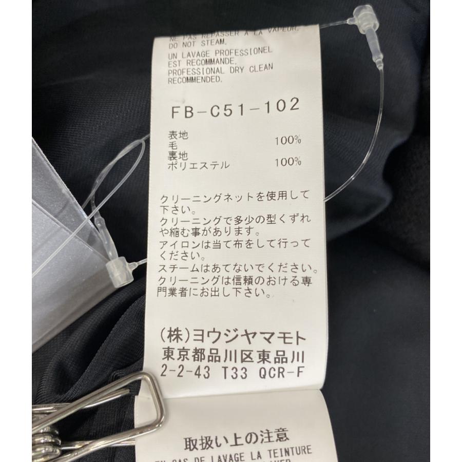 ヨウジヤマモト コート SAXONY R-HOODED CAPE COAT 2024aw FB-C51-102