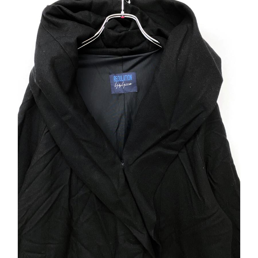 ヨウジヤマモト コート SAXONY R-HOODED CAPE COAT 2024aw FB-C51-102