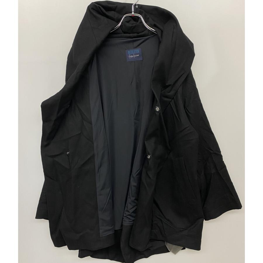 ヨウジヤマモト コート SAXONY R-HOODED CAPE COAT 2024aw FB-C51-102