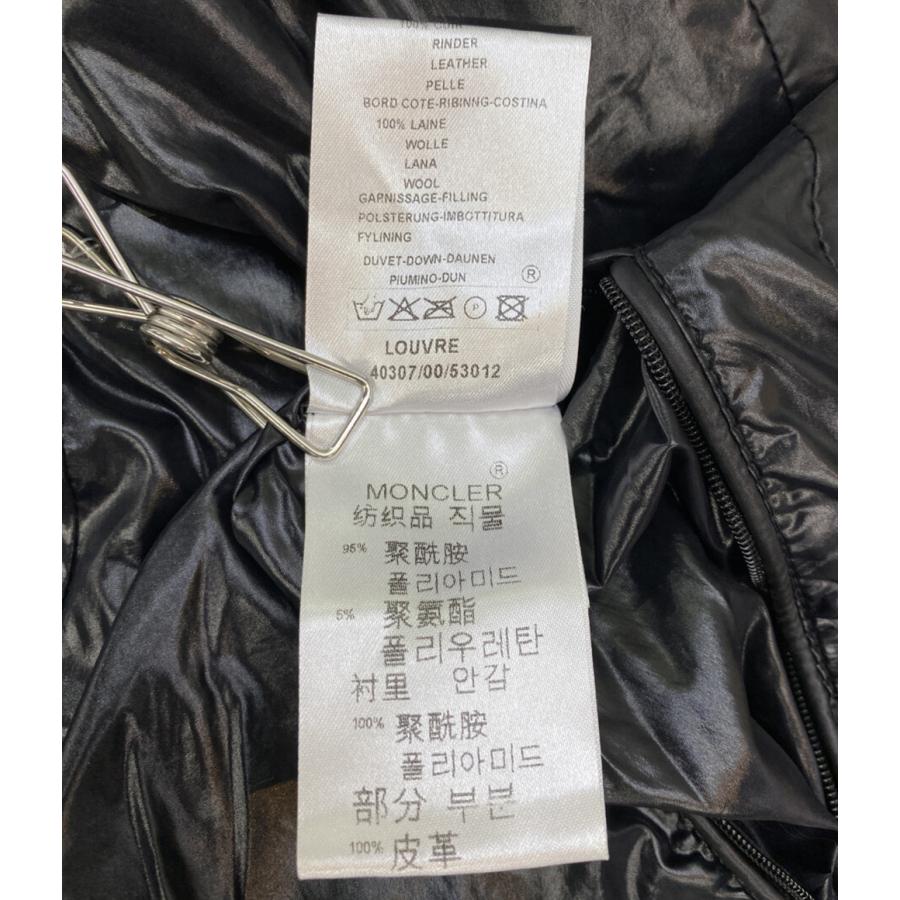 モンクレール ダウンジャケット キルティング ブラック メンズ SIZE 4