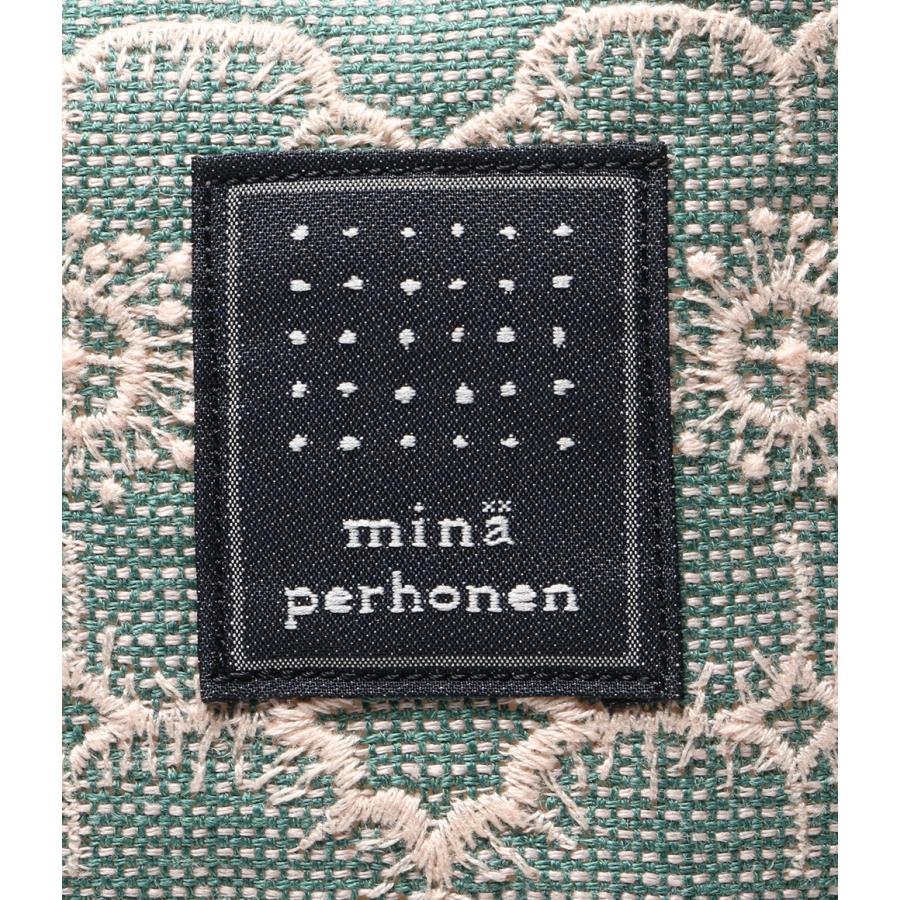 美品 ミナペルホネン ハンドバッグ エッグバッグ tambourine×anemone