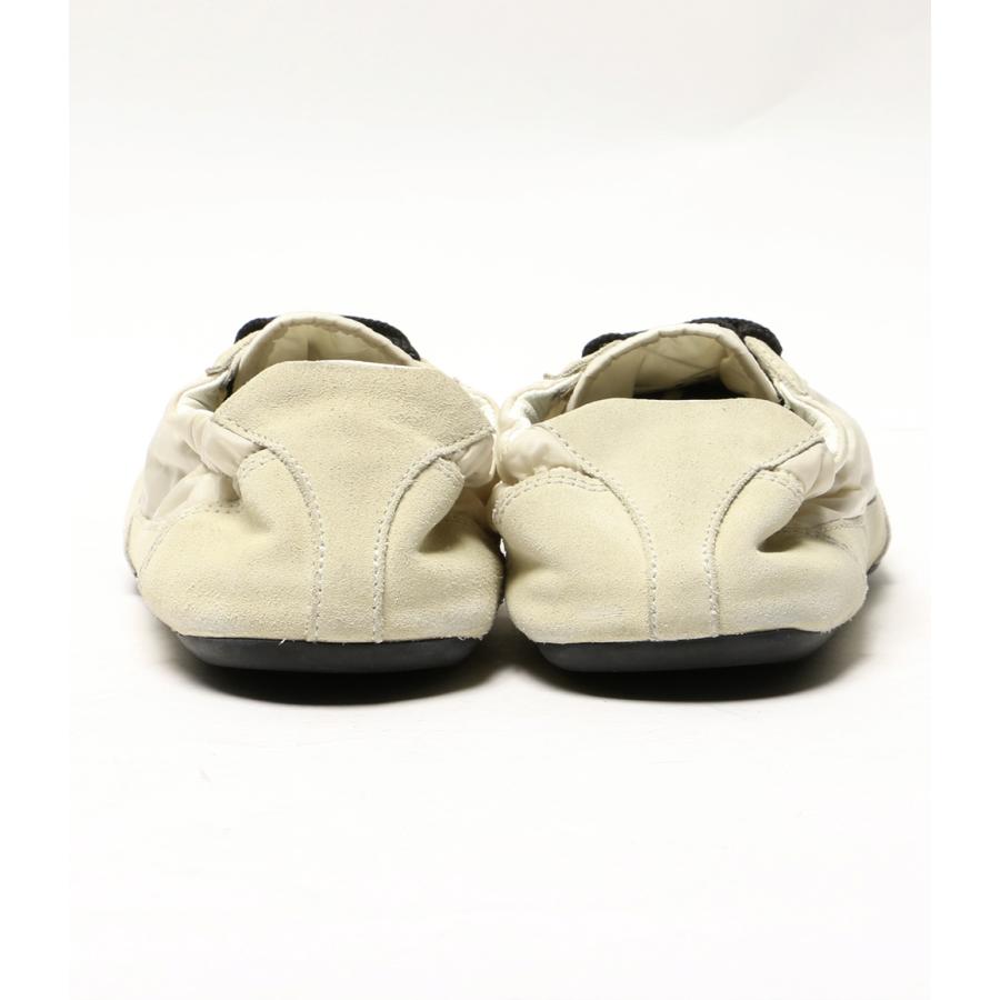 PRADA（プラダ） コラプス Re-Nylon xスエード スニーカー アイボリー