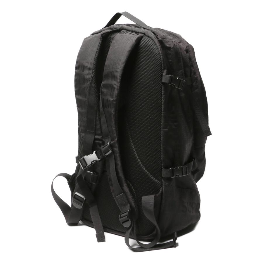 supreme シュプリーム　リュック　ブラック　黒　19ss Supreme（シュプリーム） リュック・デイパック ブラック 総ロゴ 19SS