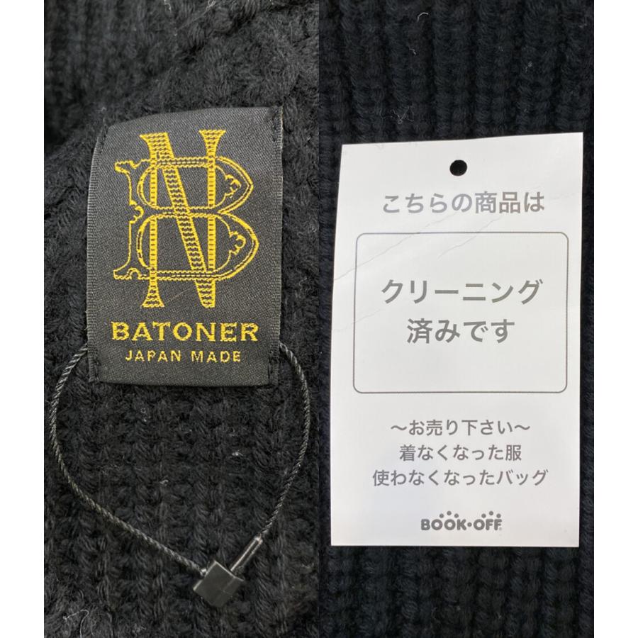 バトナー クルーネックニット ブラック メンズ SIZE 3 BATONER 中古