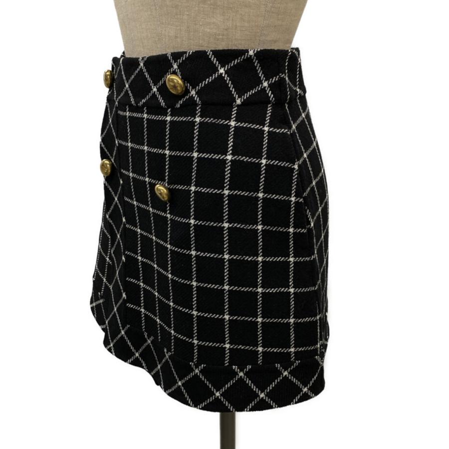クリスチャンディオール　チェック柄 ラップ スコート　ショートパンツ　スカート クリスチャンディオール チェック柄 ラップ スコート ショートパンツ