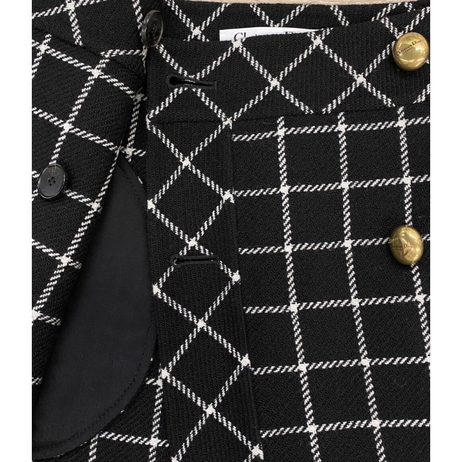 クリスチャンディオール ラップミニスカート ウール レディース SIZE