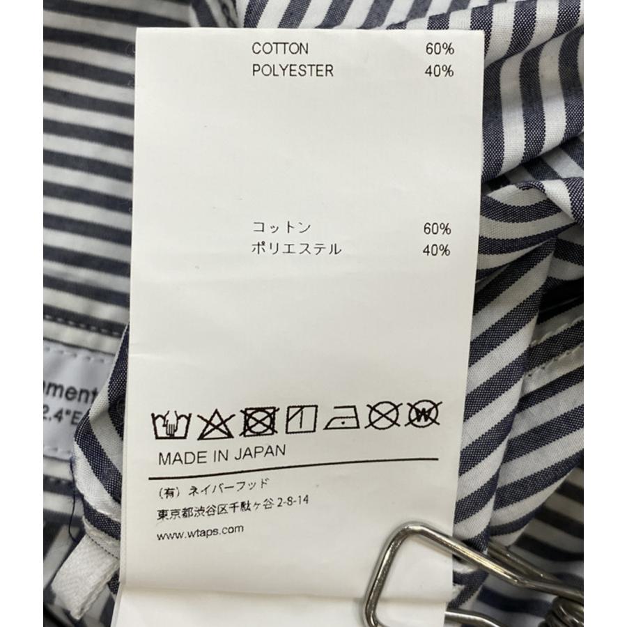 美品 ダブルタップス 長袖シャツ ストライプ メンズ SIZE 03 WTAPS
