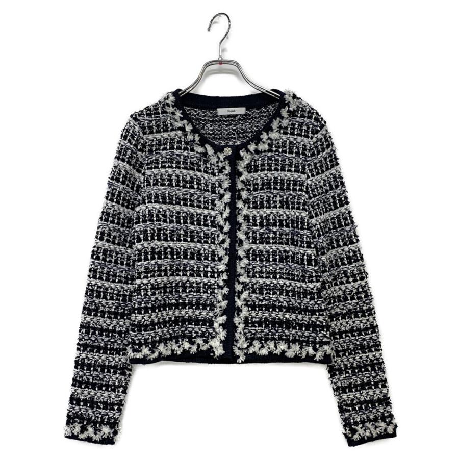 ルネ カーディガン ツイード ラメ レディース SIZE 38 Rene 中古