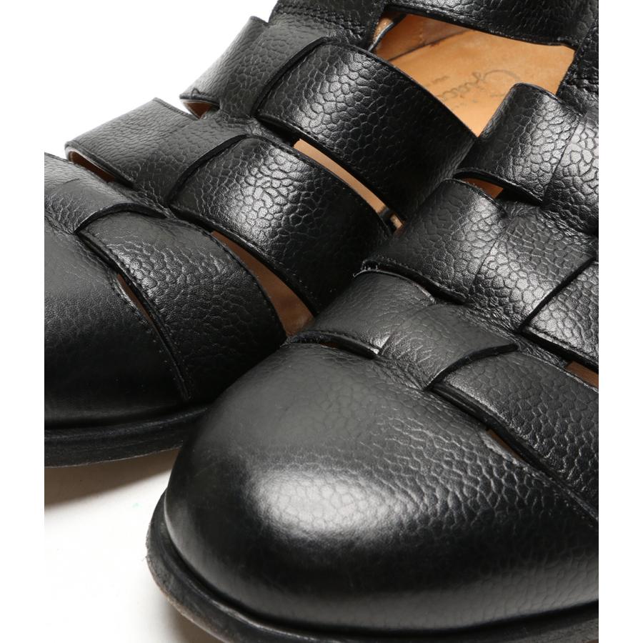 フラテッリジャコメッティ グルカサンダル ブラック メンズ SIZE 43 F