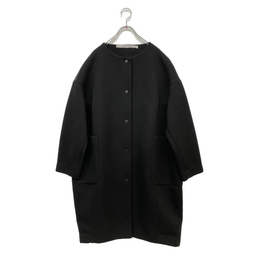 COH☆ コグザビッグスモーク ノーカラーコート ブラック 5802-358-506-1