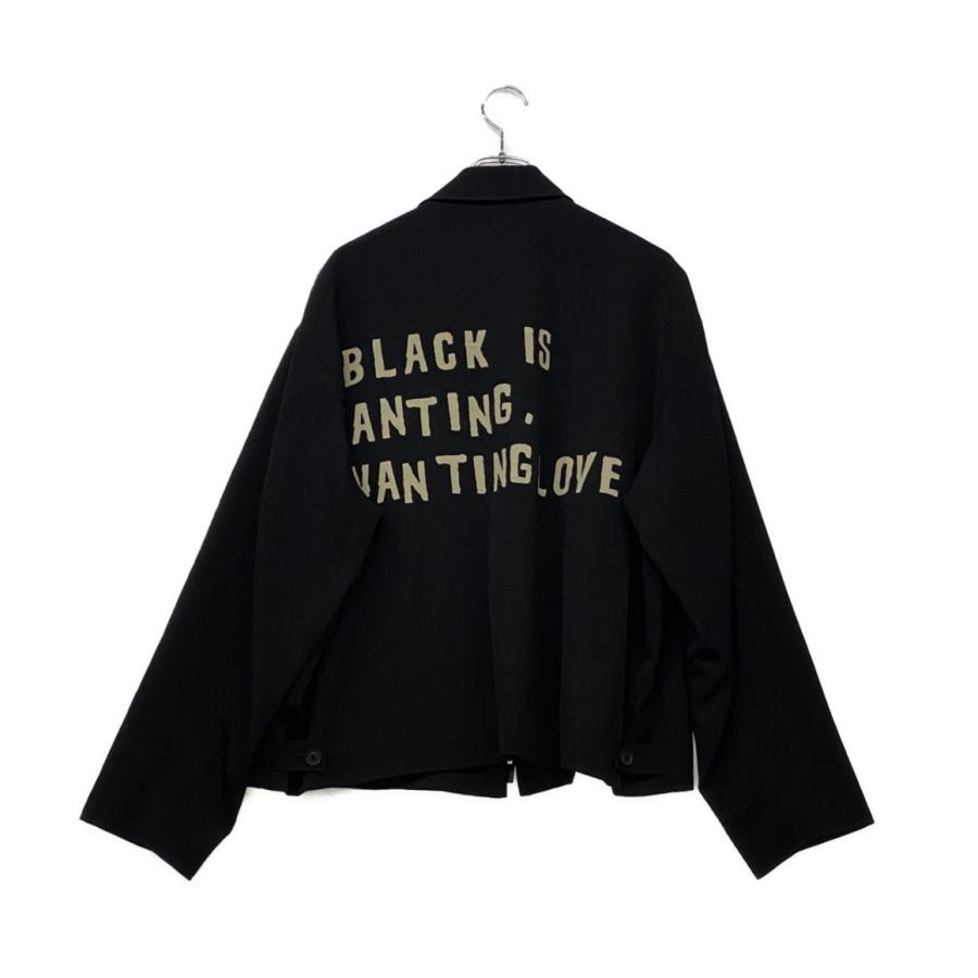 ヨウジ・ヤマモト Yohji Yamamoto コットンブルゾン ブラック ヨウジヤマモトプールオム 抜染ファスナーブルゾン 24AW メンズ SIZE 2