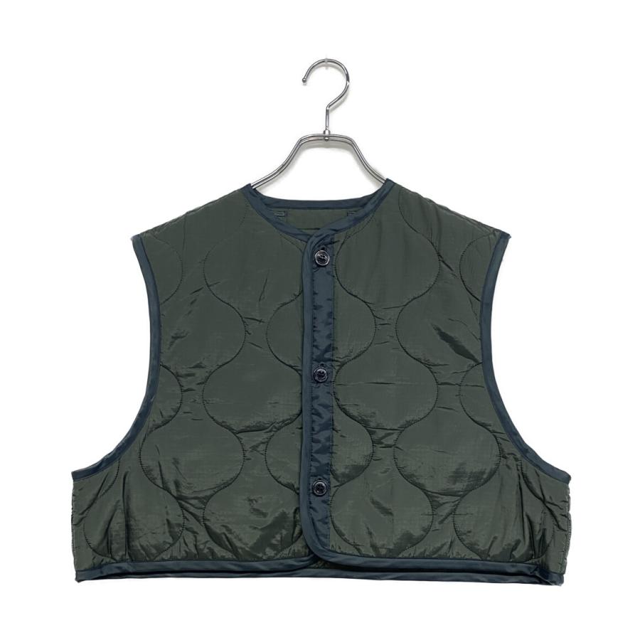 HYKE キルティングベスト OSFA ハイク 中綿ベスト キルティング カーキ レディース SIZE OSFA HYKE