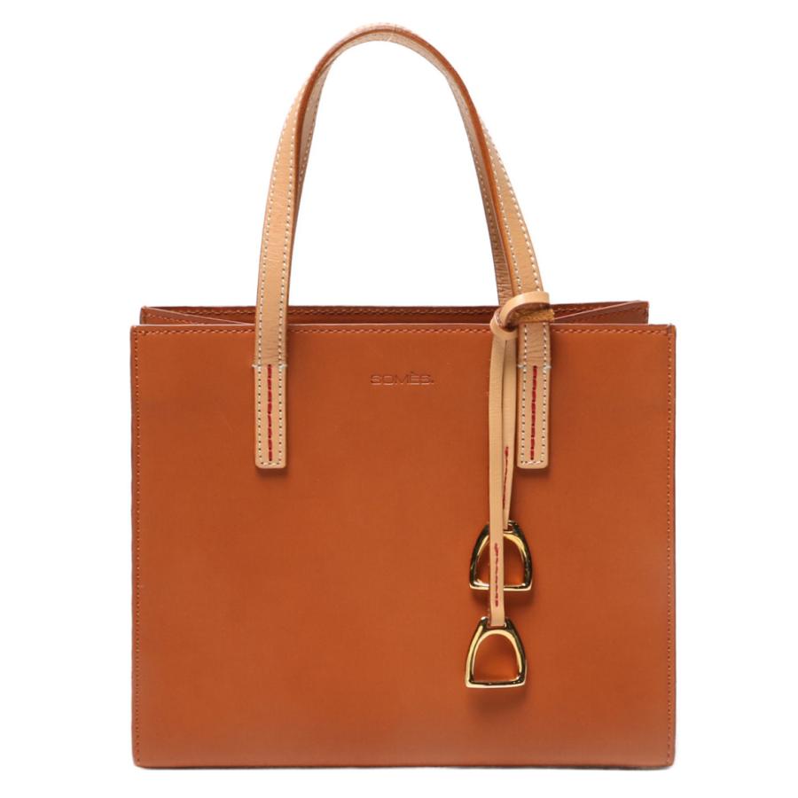 未使用級✨SOMES SADDLE ソメスサドル　ハンドバッグ　ブラウン　レザー ソメスサドル ハンドバッグ ブラウン系 レディース SOMES SADDLE 中古