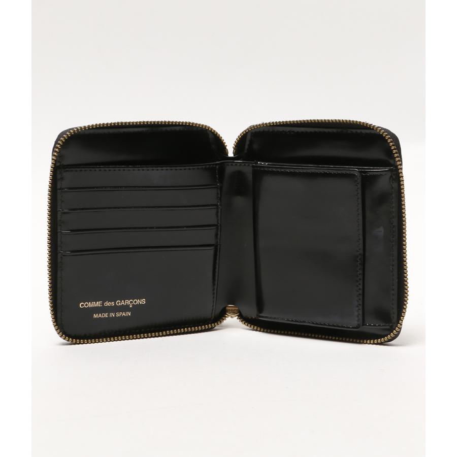 【美品✨】コムデギャルソン 二つ折り財布 ラウンドファスナー ドット ブラック コムデギャルソン 2つ折り財布 ラウンドファスナー ブラックドット
