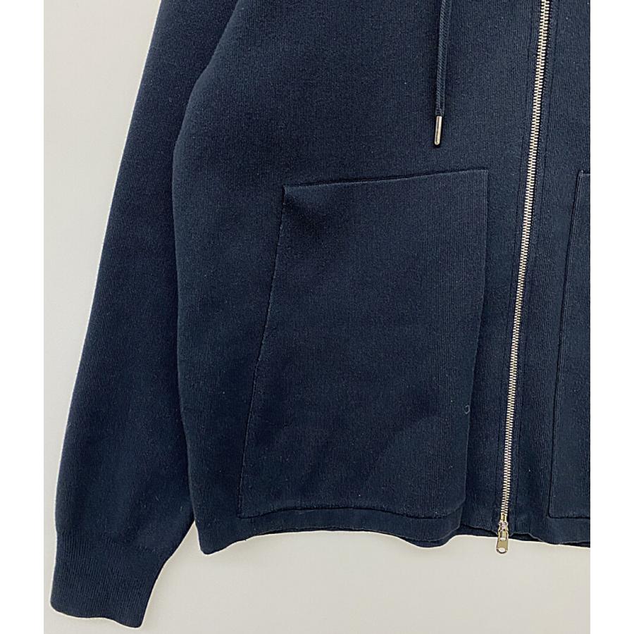キャバン コットンカシミアジップパーカー ネイビー メンズ SIZE M