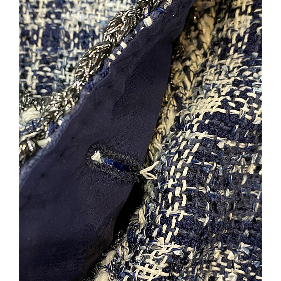 シャネル ボンバージャケットラメツイードジャケット P58382V44202 レディース SIZE 42 CHANEL 中古の画像