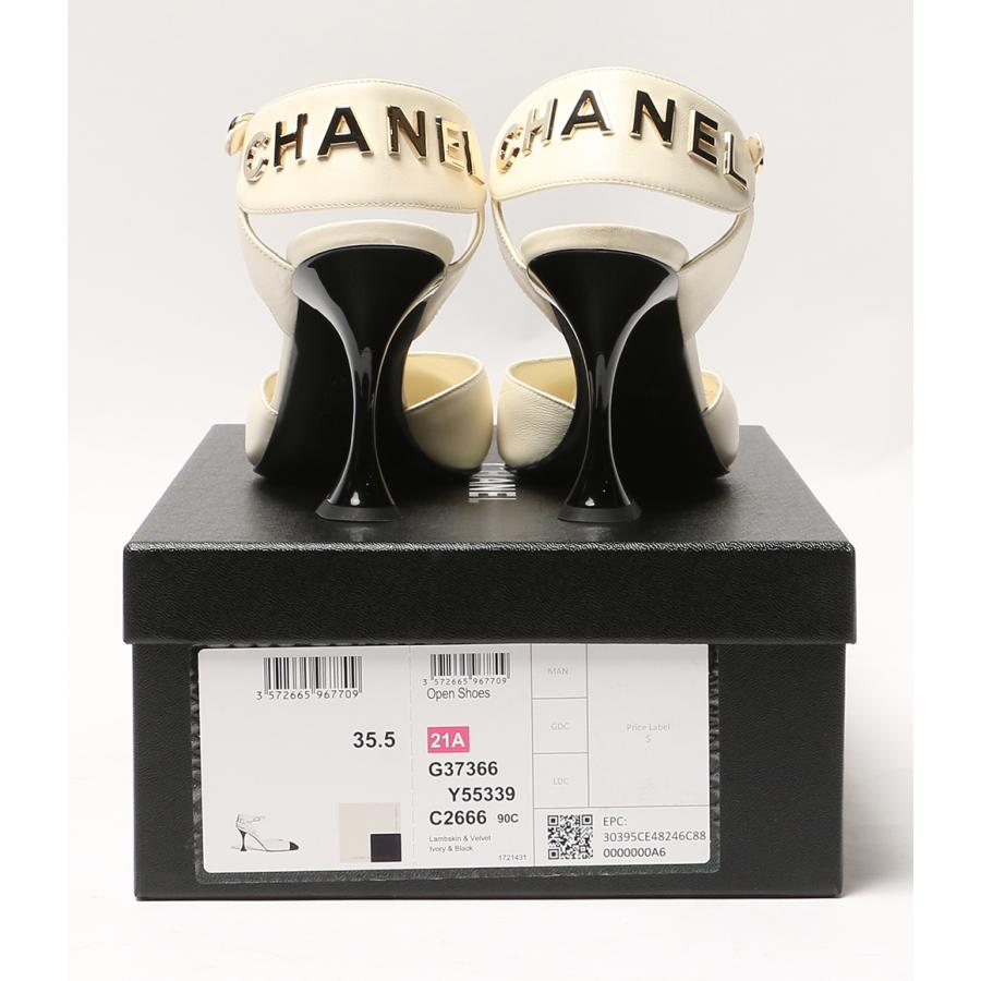 シャネル パンプス 21A G37366 ロゴ レディース SIZE 35.5 CHANEL 中古の画像