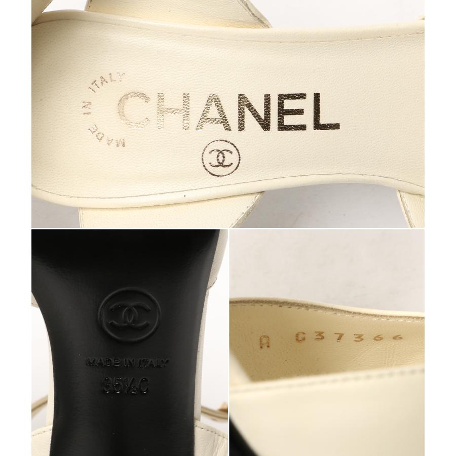 シャネル パンプス 21A G37366 ロゴ レディース SIZE 35.5 CHANEL 中古の画像