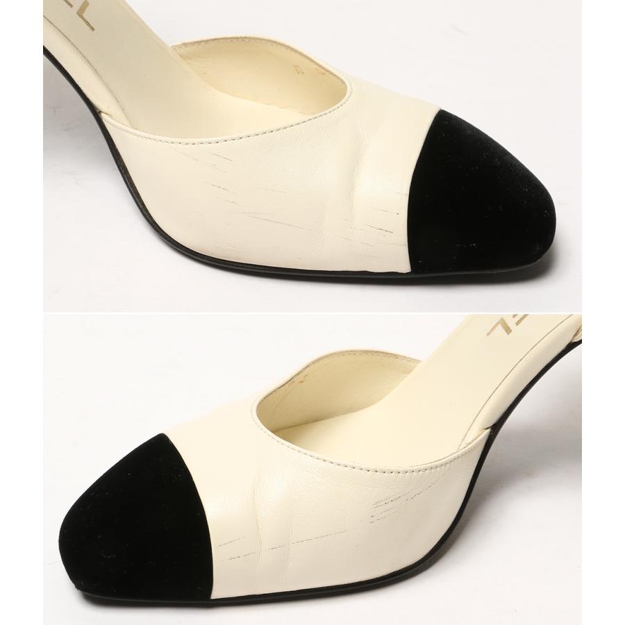 シャネル パンプス 21A G37366 ロゴ レディース SIZE 35.5 CHANEL 中古の画像