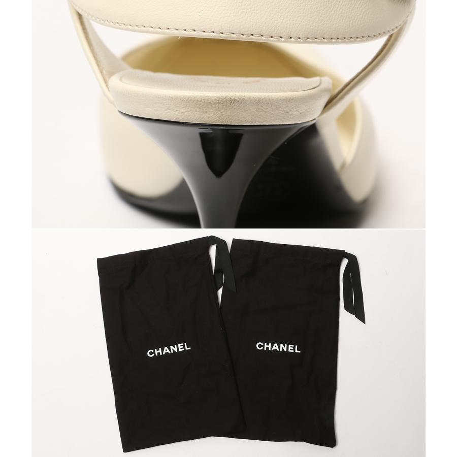 シャネル パンプス 21A G37366 ロゴ レディース SIZE 35.5 CHANEL 中古の画像