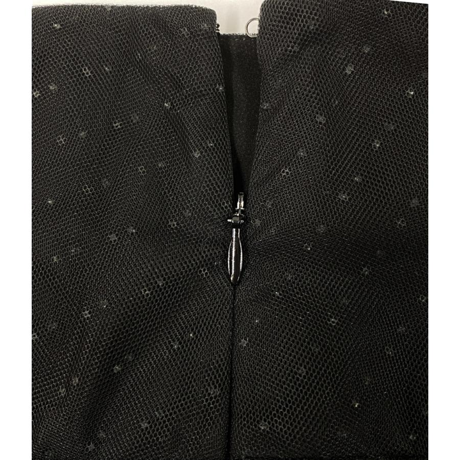 クリスチャンディオール チュールスカート 841J50A8810 ドット ブラック レディース SIZE 34 Christian Dior 中古の画像