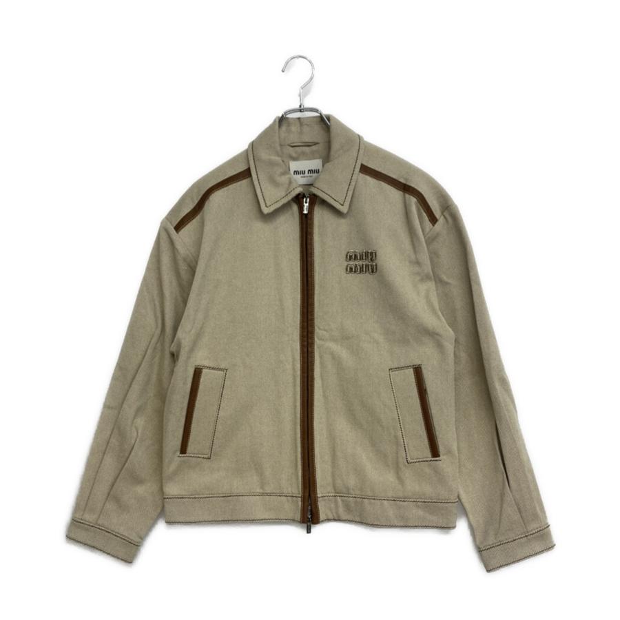 美品 ミュウ ジャケット ジャガード 2023AW メンズ SIZE 38 MIU 中古 