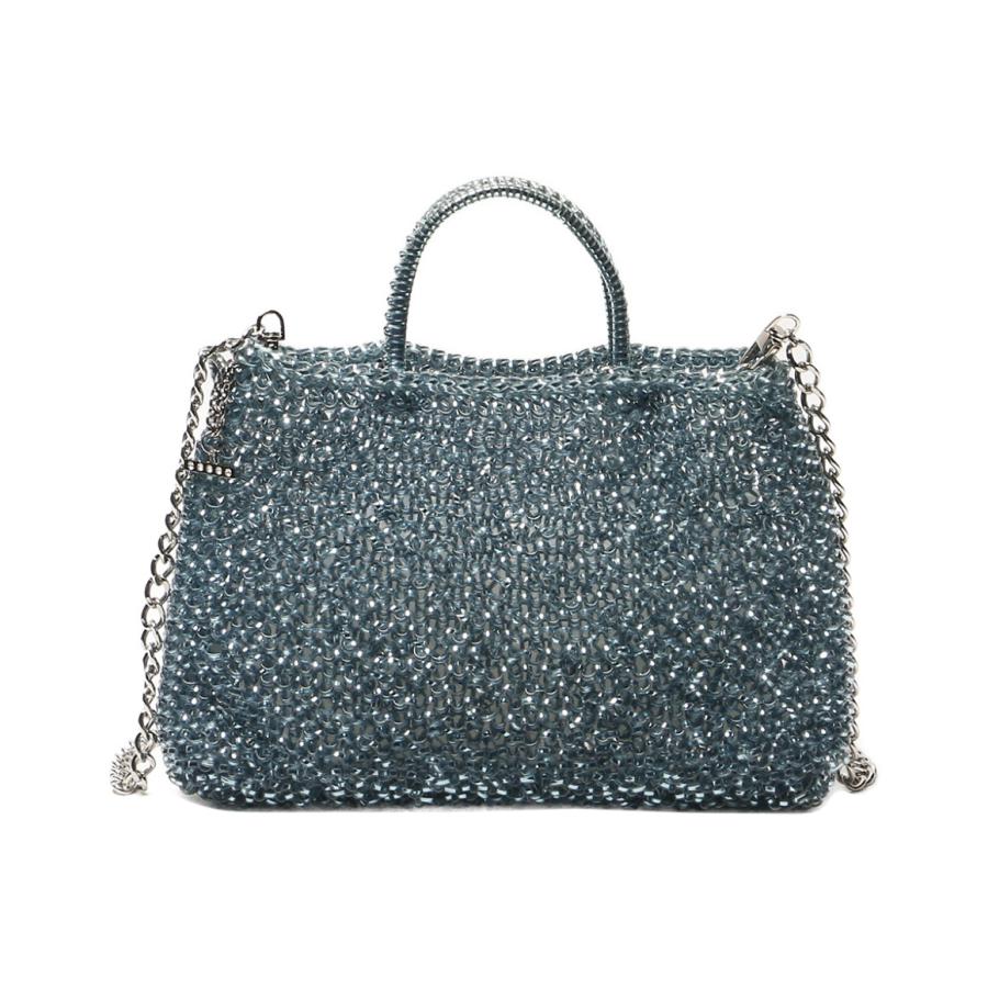 美品☆ANTEPRIMA ワイヤーバッグ　パーティバッグ チェーンショルダー ANTEPRIMA（アンテプリマ） ワイヤーチェーンショルダーバッグ ブルー