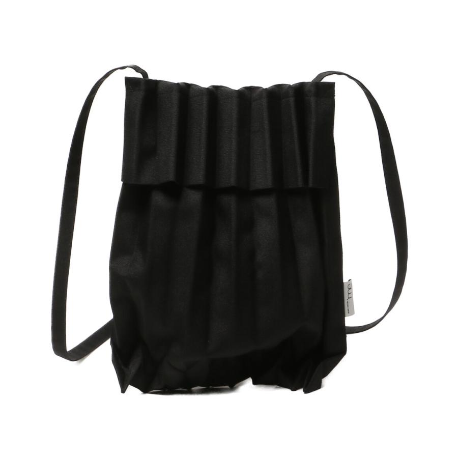 【ISSEY MIYAKE/イッセイミヤケ】プリーツショルダーバッグ 美品 美品 ミー イッセイミヤケ ショルダーバッグ プリーツバッグ ブラック
