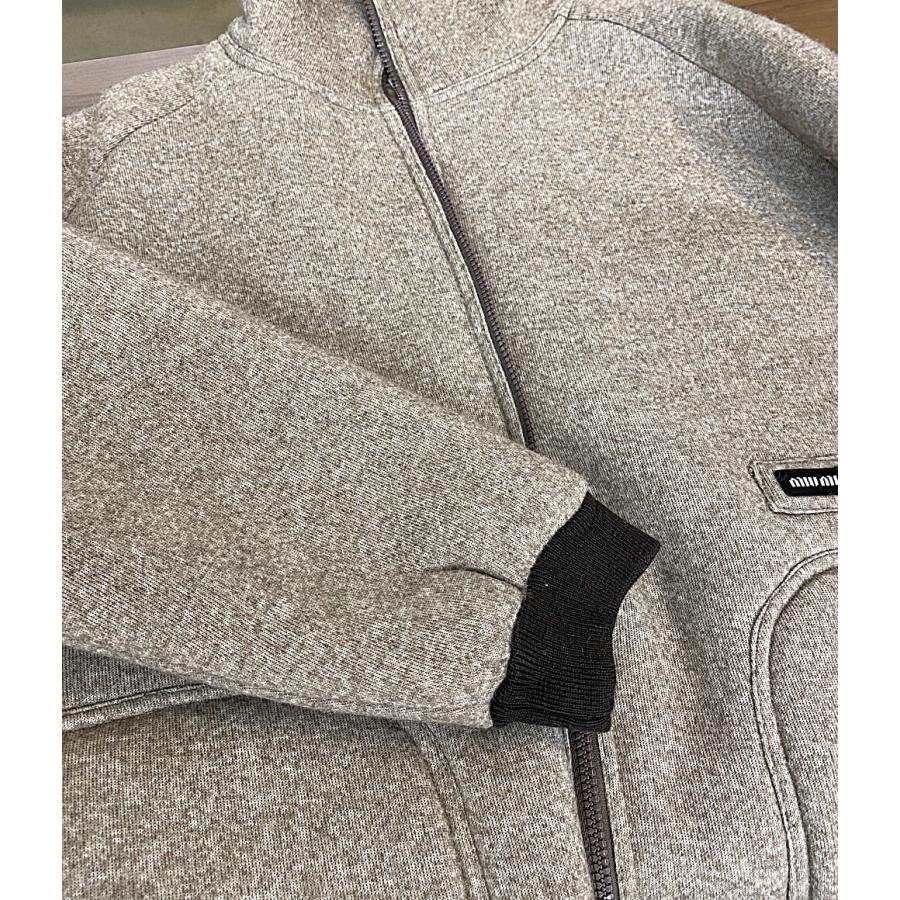 miu miu（ミュウミュウ） 美品 コットンフリースジッパー ブルゾン