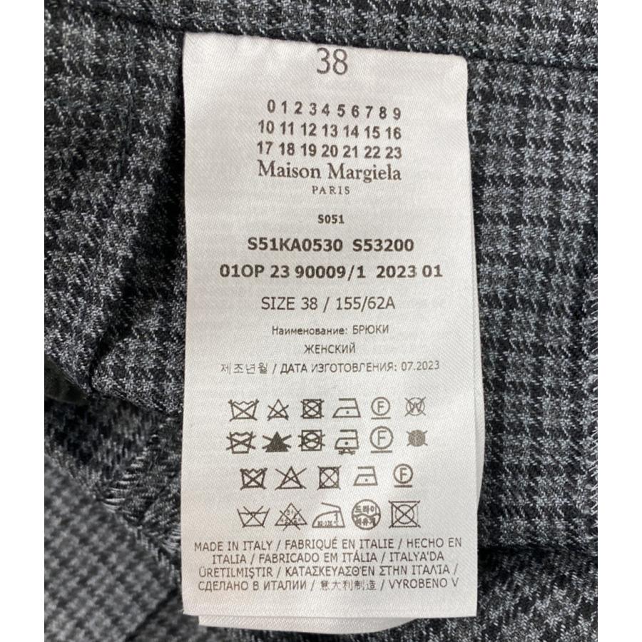 Martin Margiela 10 マルタンマルジェラ 本人期 チェックパンツ マルタンマルジェラ パンツ グレンチェック レディース SIZE 38 MARTIN