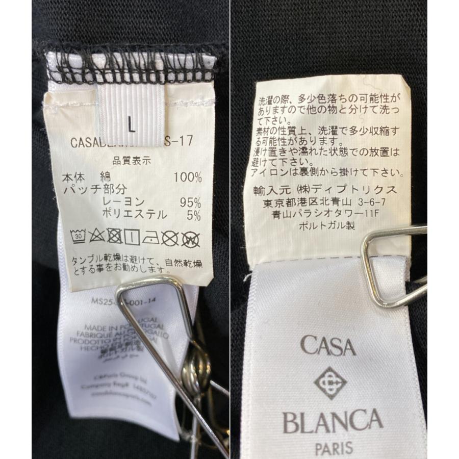 カサブランカさま専用 カサブランカ 半袖Tシャツ ロゴワッペン ブラック MS25-JTS-001-14