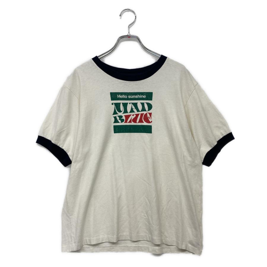 マディソンブルー 半袖Tシャツ ヴィンテージ加工 リンガーT