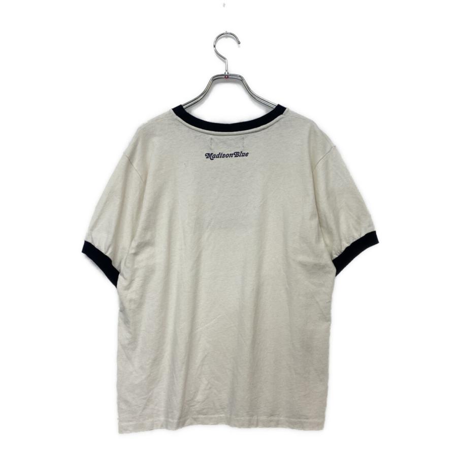マディソンブルー 半袖Tシャツ ヴィンテージ加工 リンガーT