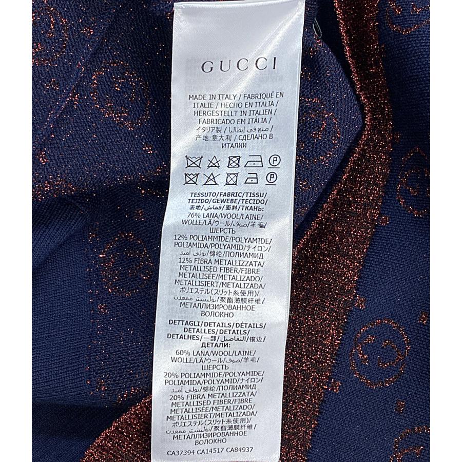 美品 グッチ 半袖ニット GGラメニット 605920 レディース SIZE XS 