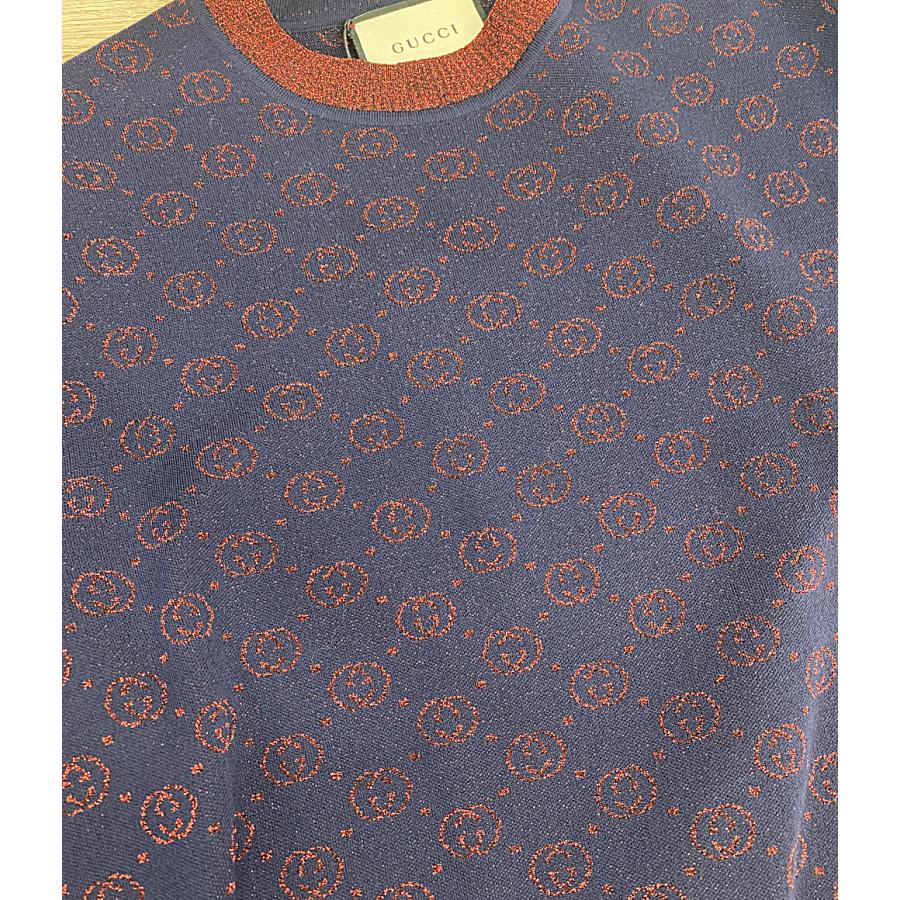 美品 グッチ 半袖ニット GGラメニット 605920 レディース SIZE XS 