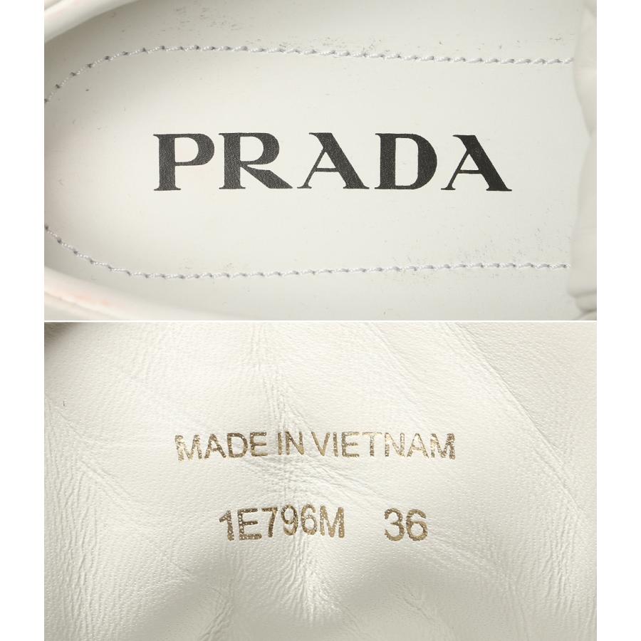PRADA（プラダ） ロゴスニーカー ホワイト 1E796M レディース SIZE 36