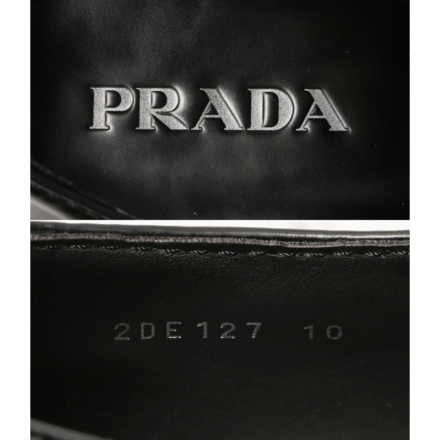 PRADA（プラダ） チョコレートブラッシュドレザーローファー 2DE127