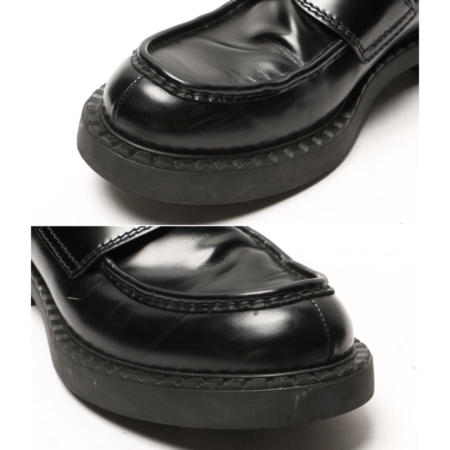 PRADA（プラダ） チョコレートブラッシュドレザーローファー 2DE127