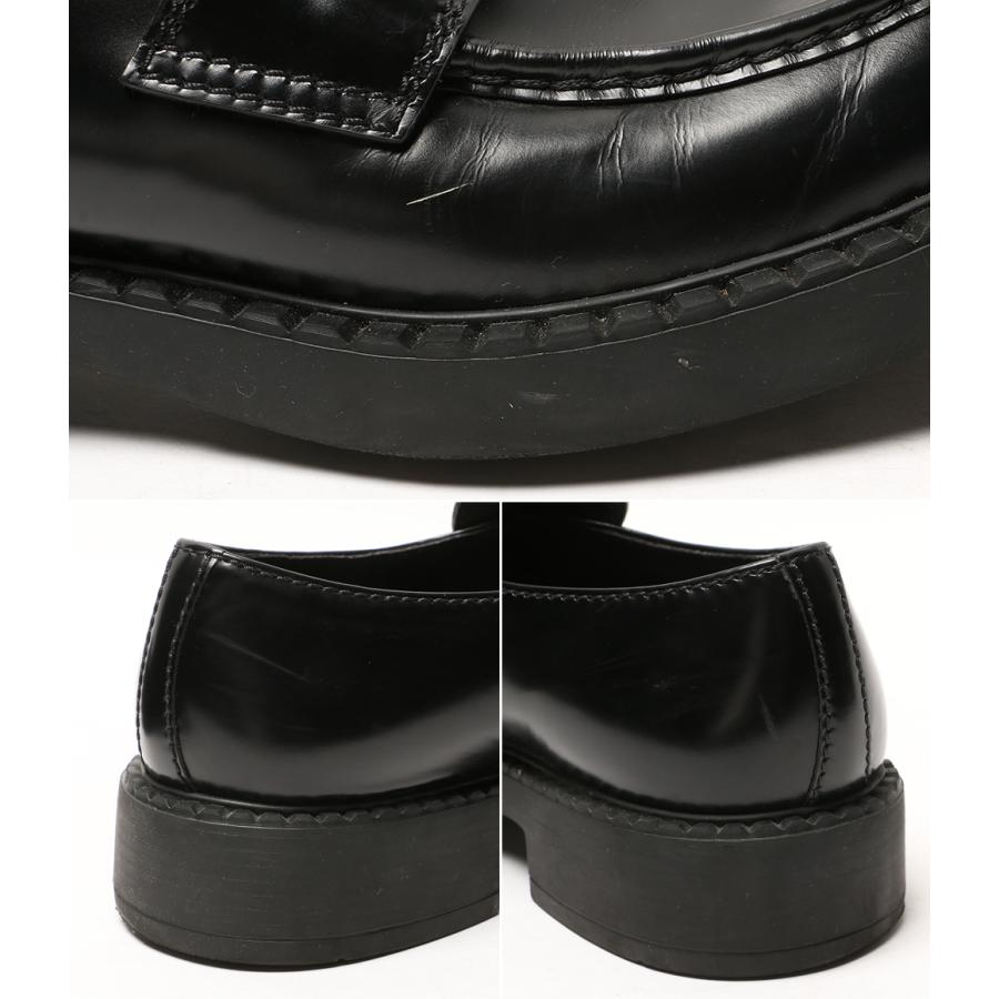 PRADA（プラダ） チョコレートブラッシュドレザーローファー 2DE127
