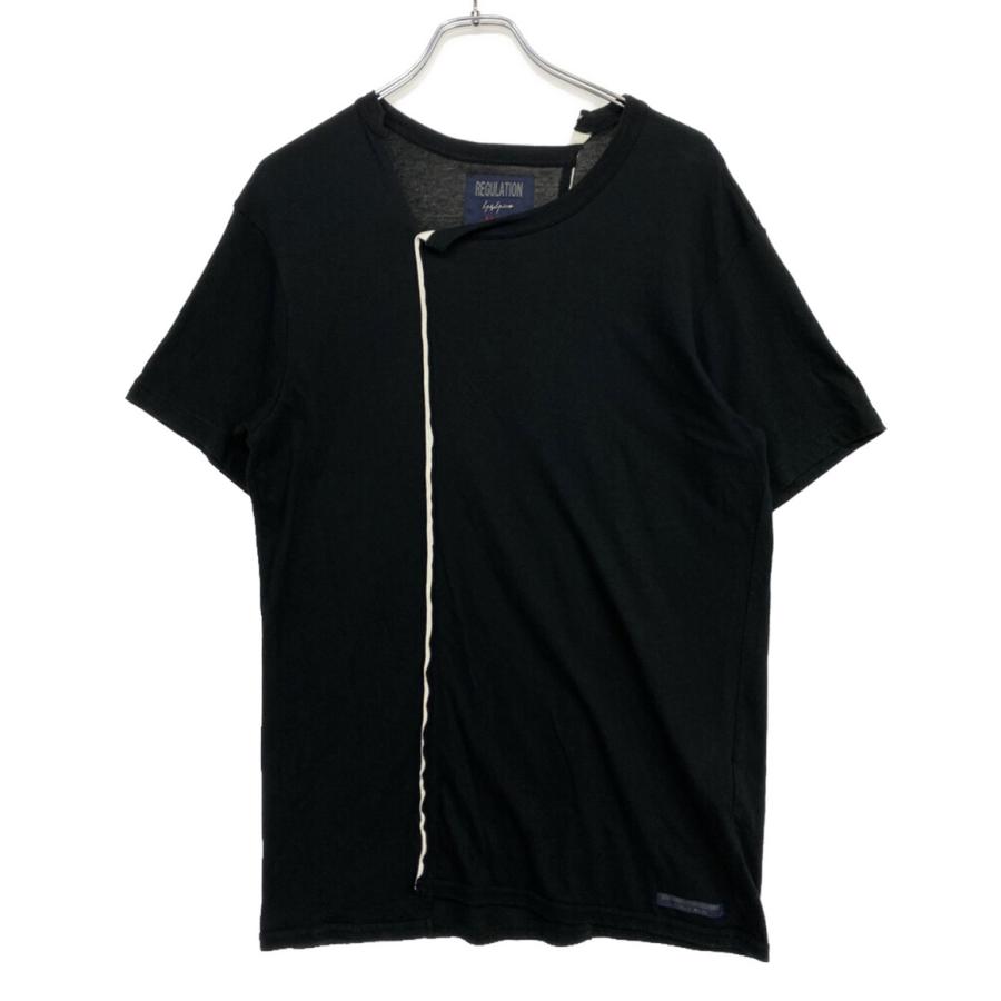Y's ワイズ ヨウジヤマモト 半袖シャツ アシンメトリー コットン 綿 レギュレーションヨウジヤマモト 半袖Tシャツ 19SS アシンメトリー HH
