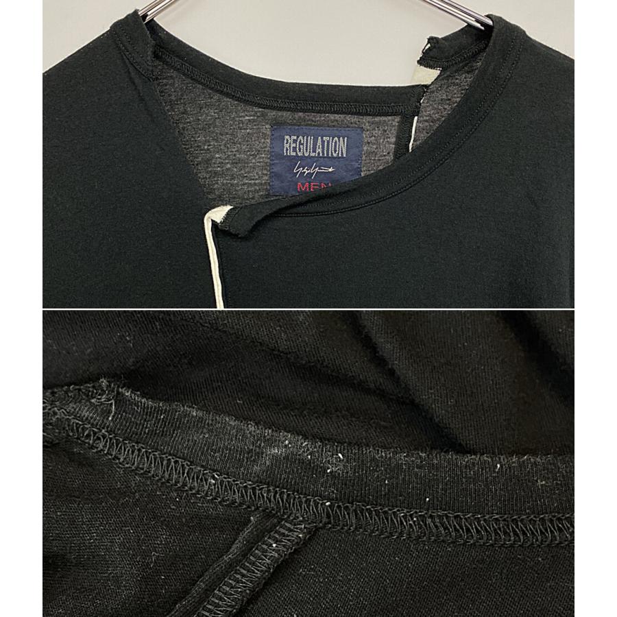 レギュレーションヨウジヤマモト 半袖Tシャツ 19SS アシンメトリー HH